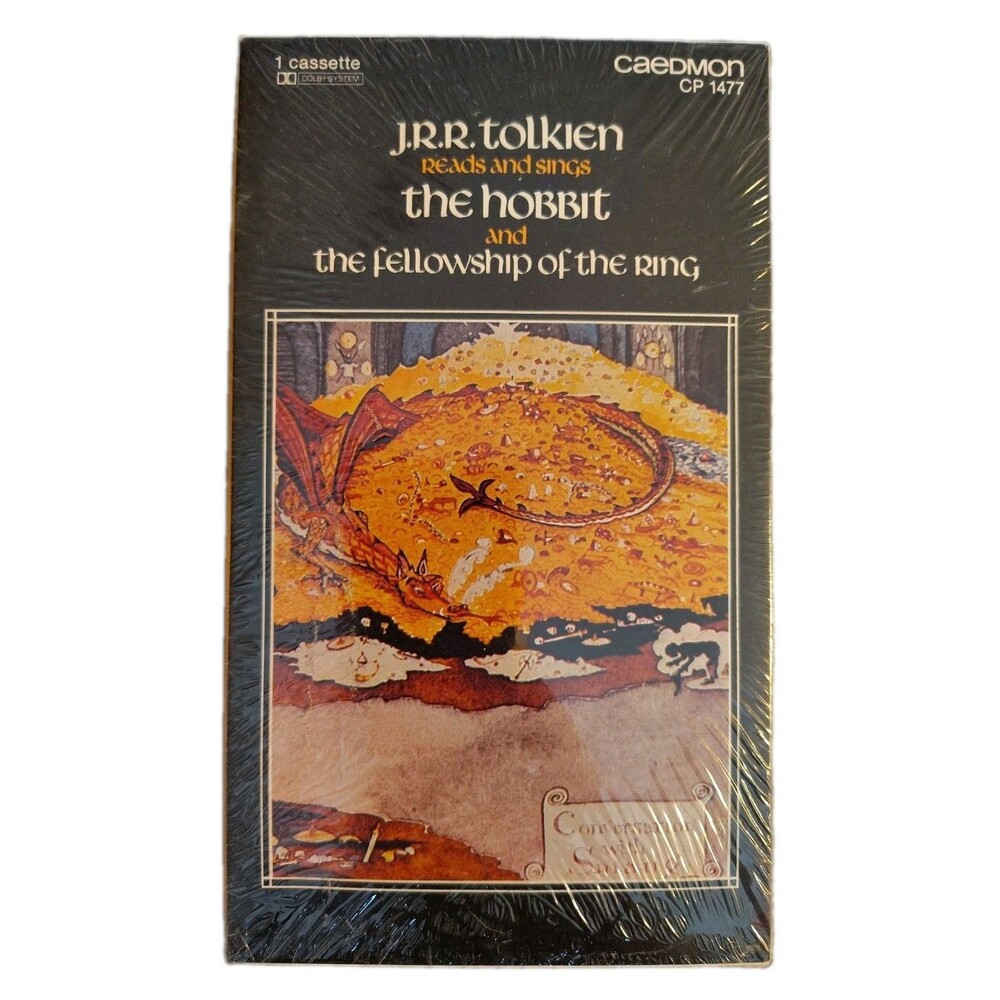 JRR Tolkien Reads Sings The Hobbit Fellowship Ring Caedmon Cassette Tape SEALED